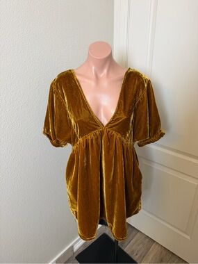 Free People Ivy velvet mini dress Sz XS